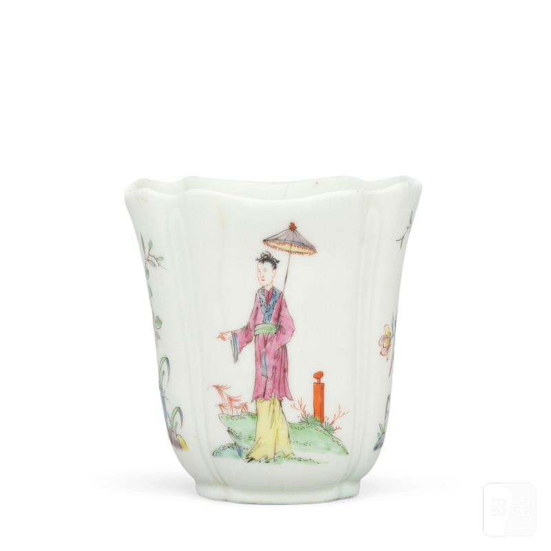 An early Worcester coffee cup, circa 1753